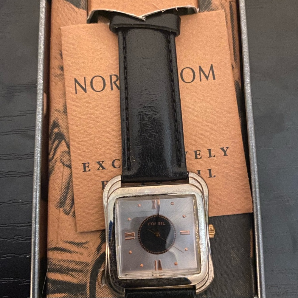 #6 RARE 1993 FOSSIL NORDSTROM ART DECO WACTH ND-3107 (000006)